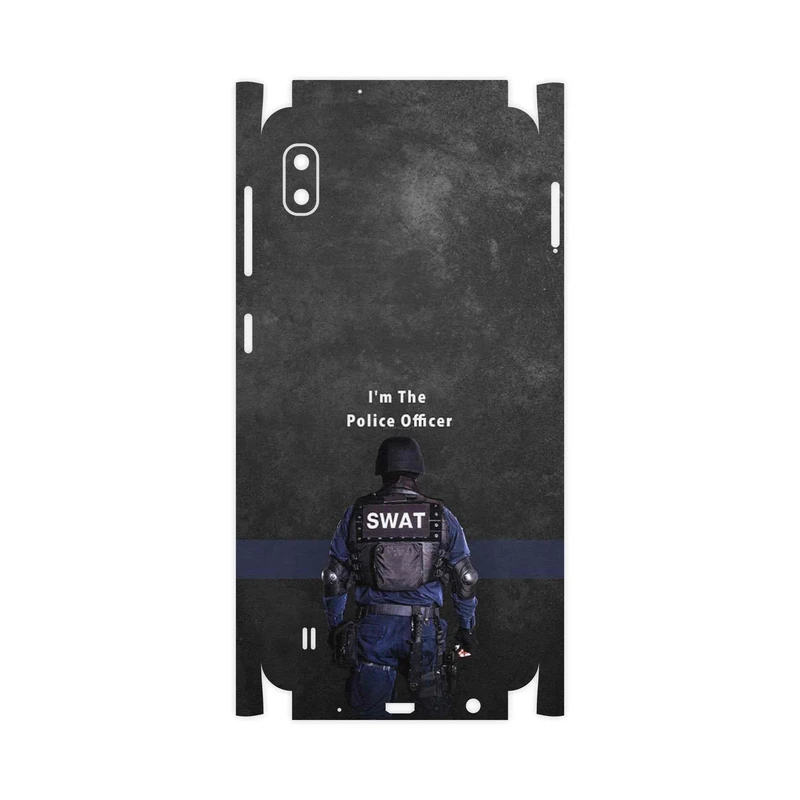 برچسب پوششی ماهوت مدل Police Officer-FullSkin مناسب برای گوشی موبایل سامسونگ Galaxy A10