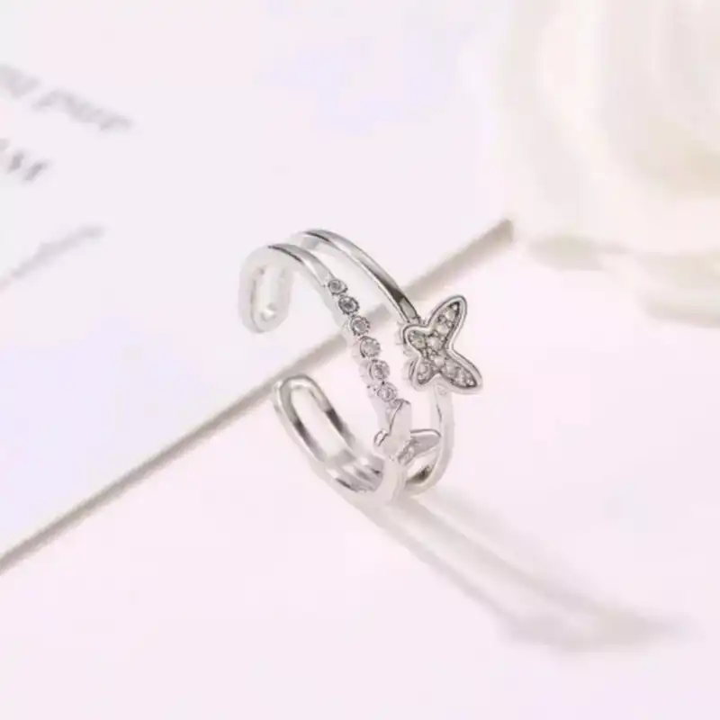 انگشتر دخترانه مدل پروانه