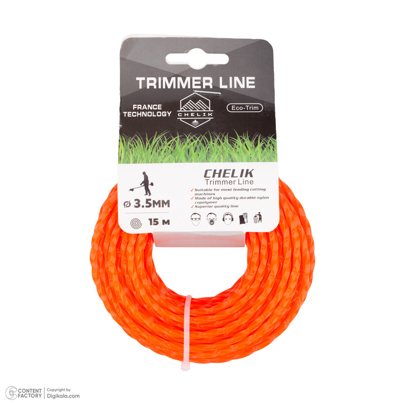 نخ علف تراش تریمر لاین مدل گرد کد 3.5mm-15m-T