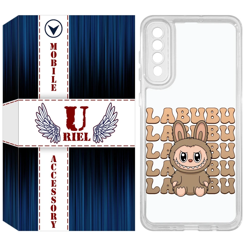 کاور یوریل مدل Clear کد 134 طرح لبوبو Labubu مناسب برای گوشی موبایل سامسونگ Galaxy A51