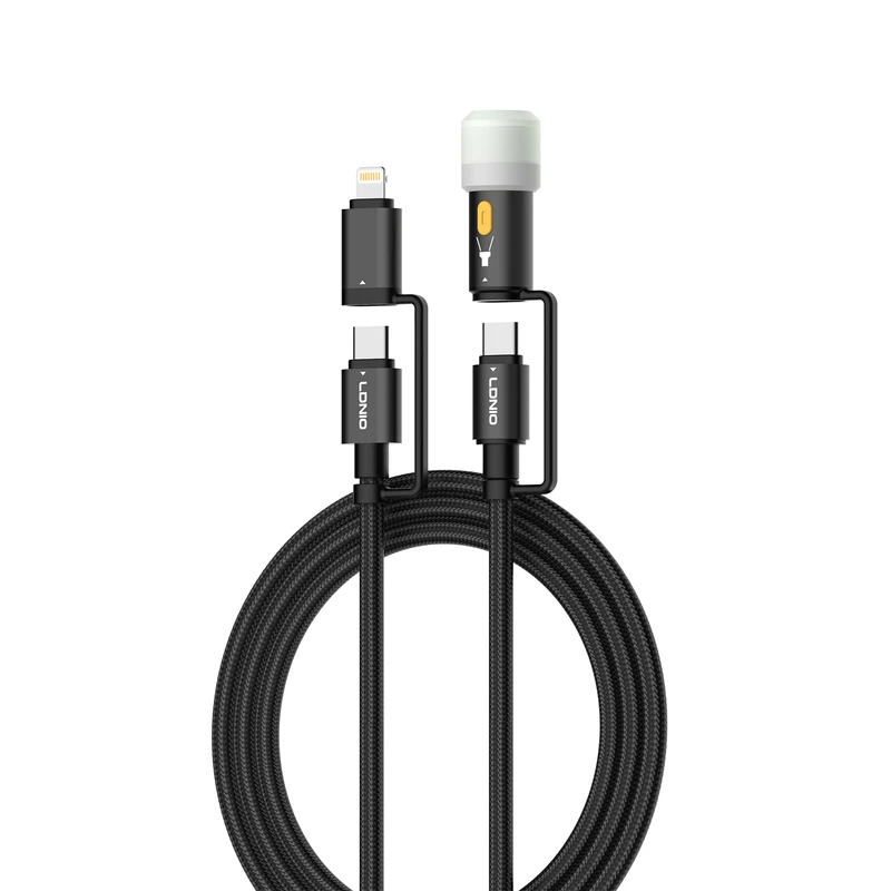 کابل تبدیل USB-C به لایتنینگ /USB-C الدینیو مدل LC19 طول 1.2 متر