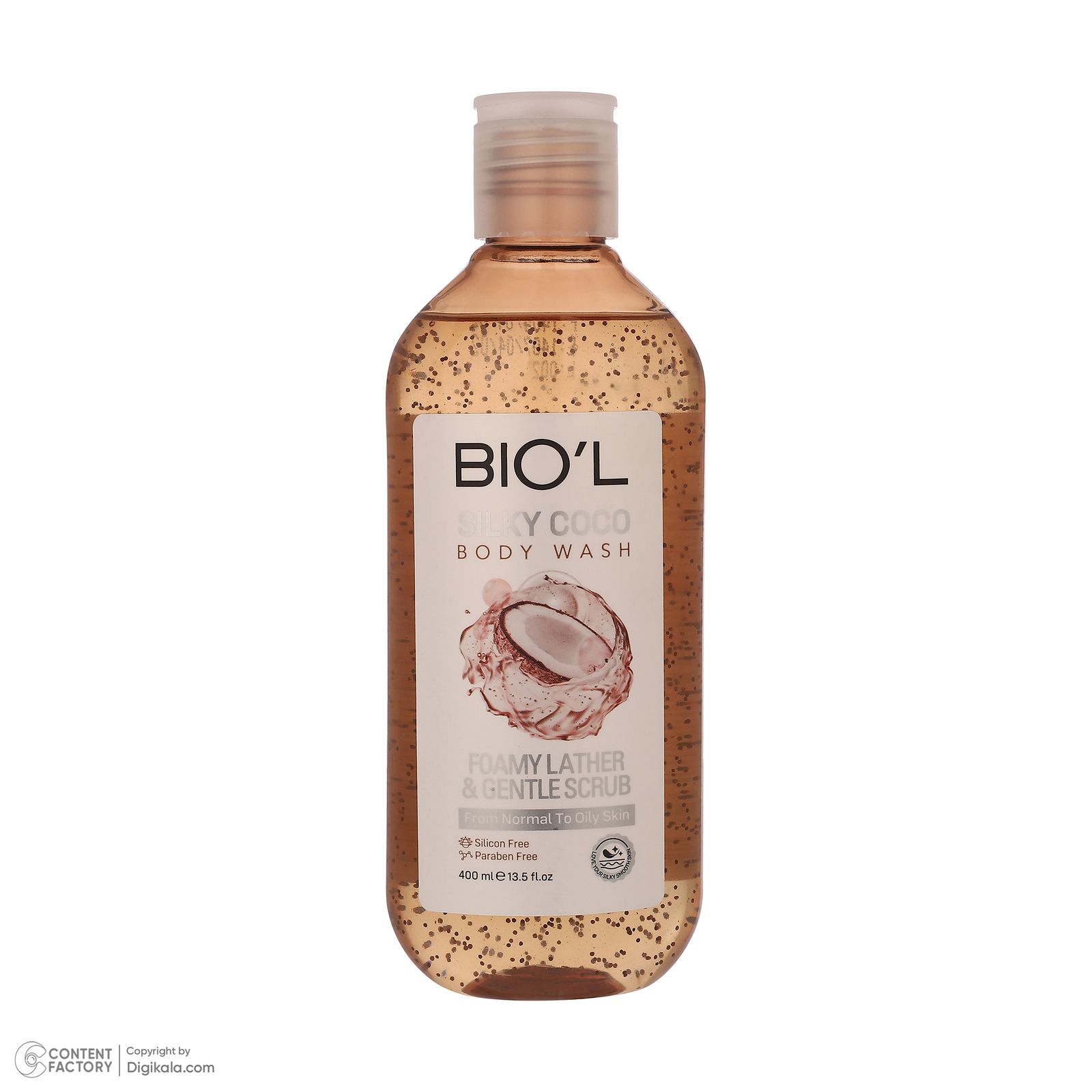 شامپو بدن بیول مدل Silky Coco با رایحه نارگیل مناسب برای پوست چرب و معمولی حجم 400 میلی لیتر -  - 3