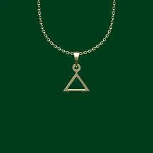 گردنبند طلا 18 عیار زنانه مدوپد مدل مثلث کد FF2-1-1218