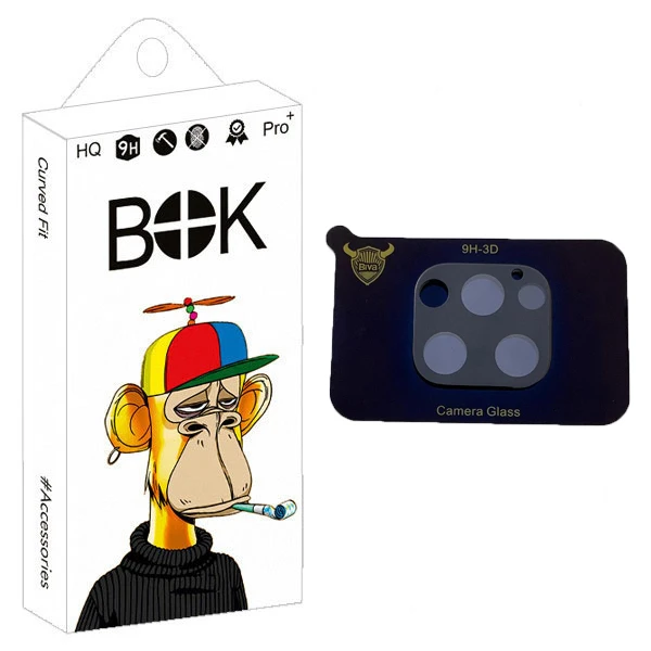 محافظ لنز دوربین بوک مدل 3D کربن مناسب برای گوشی موبایل اپل iPhone 12 Pro