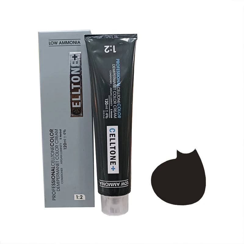 رنگ مو سلتون شماره 1/0 حجم 120میلی لیتر رنگ مشکی