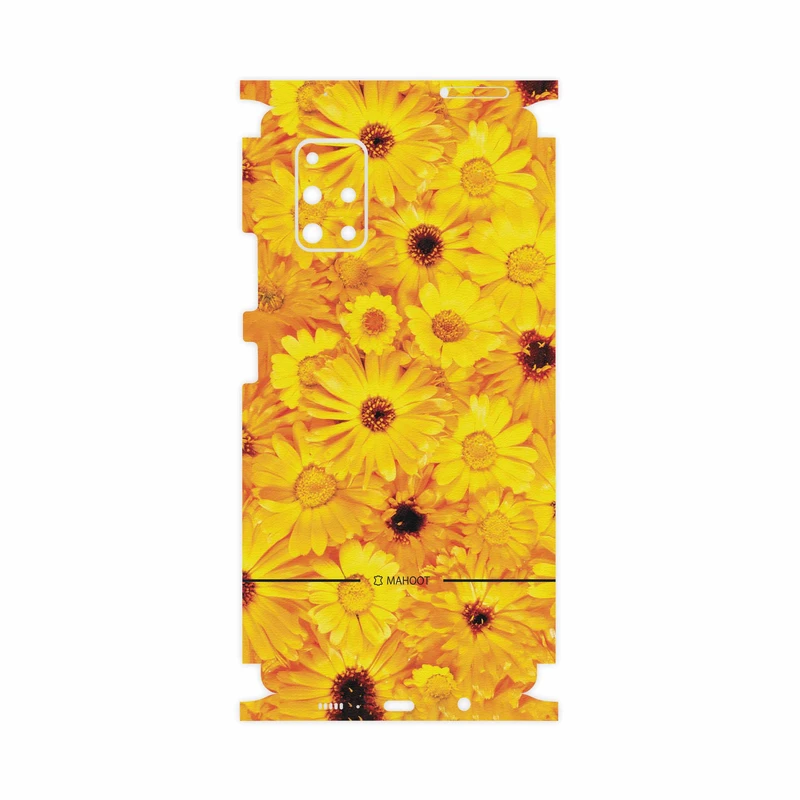 برچسب پوششی ماهوت مدل Yellow-Flower-FullSkin مناسب برای گوشی موبایل سامسونگ Galaxy A71 5G