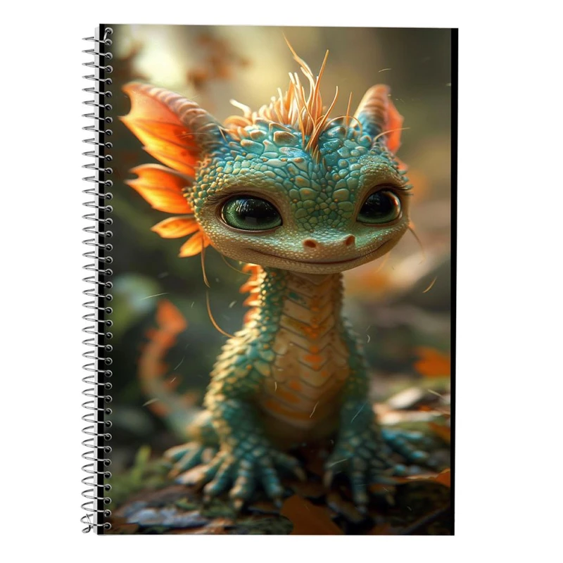 دفتر لغت 50 برگ مدوپد طرح اژدها کد DF16788