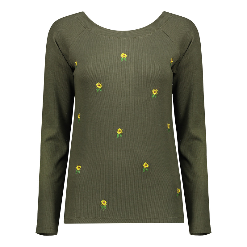 بلوز آستین بلند زنانه مدل گلدوزی گل کد 110302/2