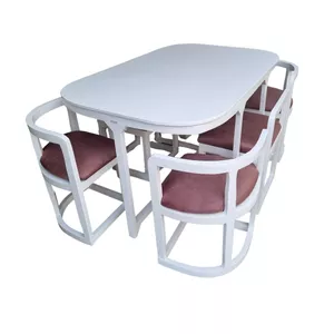 میز و صندلی ناهارخوری 6 نفره گالری چوب آشنایی مدل Wh-721