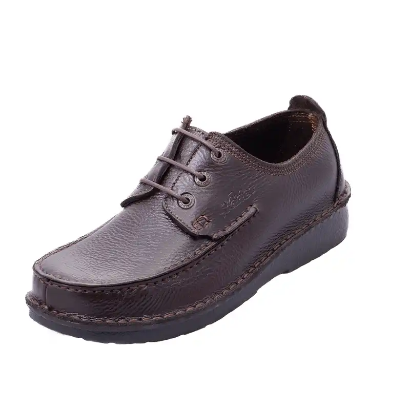 کفش طبی مردانه نادر مدل نامی بندی کد 132 رنگ قهوه ای