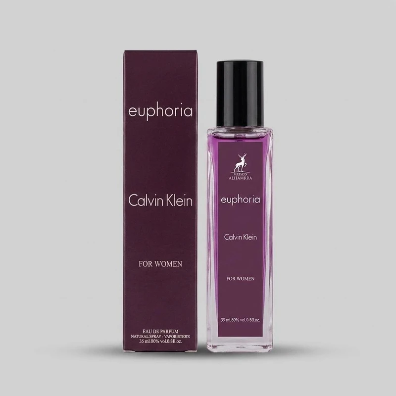 عطر جیبی زنانه الحمبرا مدل euphoria با رایحه شیرین حجم 35 میلی‌لیتر