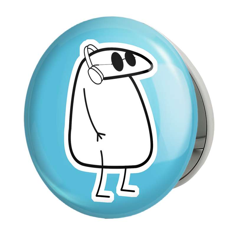 آینه جیبی خندالو طرح میقولی مدل تاشو کد 28023