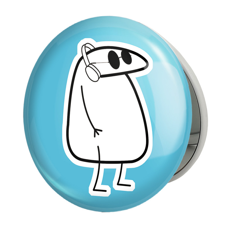 آینه جیبی خندالو طرح میقولی مدل تاشو کد 28023