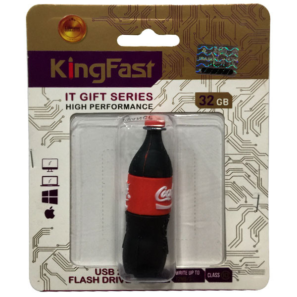 فلش مموری کینگ فست مدل Cocacola DK-10 ظرفیت 32 گیگابایت