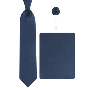  ست کراوات و دستمال جیب و گل کت مردانه جیان فرانکو روسی مدل GF-ST680-DB