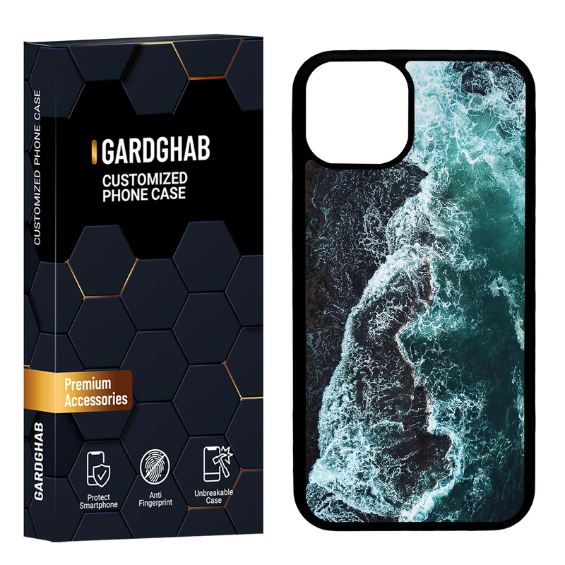 کاور گارد قاب مدل پشت گلس منظره و طبیعت مناسب برای گوشی موبایل اپل iPhone 13 