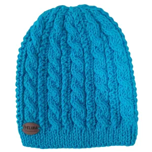 کلاه بافتنی بچگانه مدل پیچ رنگ آبی روشن