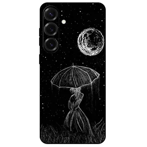 Megafone Girl and Moon 1369 Cover For Samsung Galaxy S25
