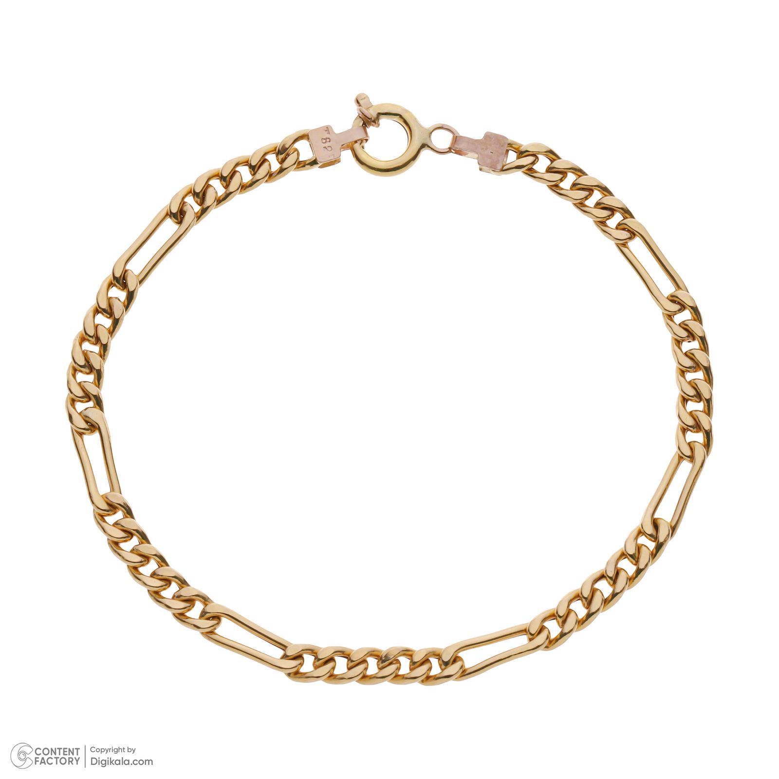 دستبند طلا 18 عیار زنانه طلای مستجابی مدل 40174 -  - 3