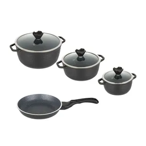 سرویس پخت و پز گرانیتی 7 پارچه عروس مدل کلاسیک خطی