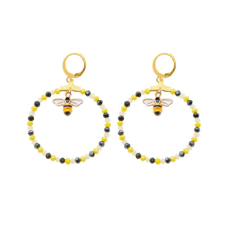 گوشواره دخترانه دلنار گالری مدل زنبور گوشواره دخترانه دلنار گالری مدل زنبور