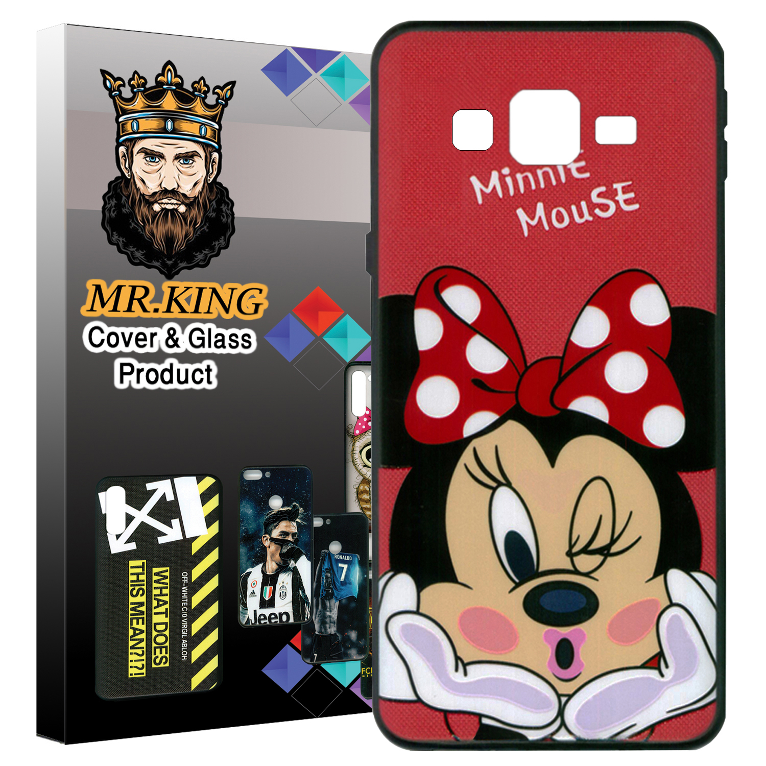 کاور مستر کینگ طرح minnie mouse کد 954 مناسب برای گوشی موبایل سامسونگ Galaxy J3
