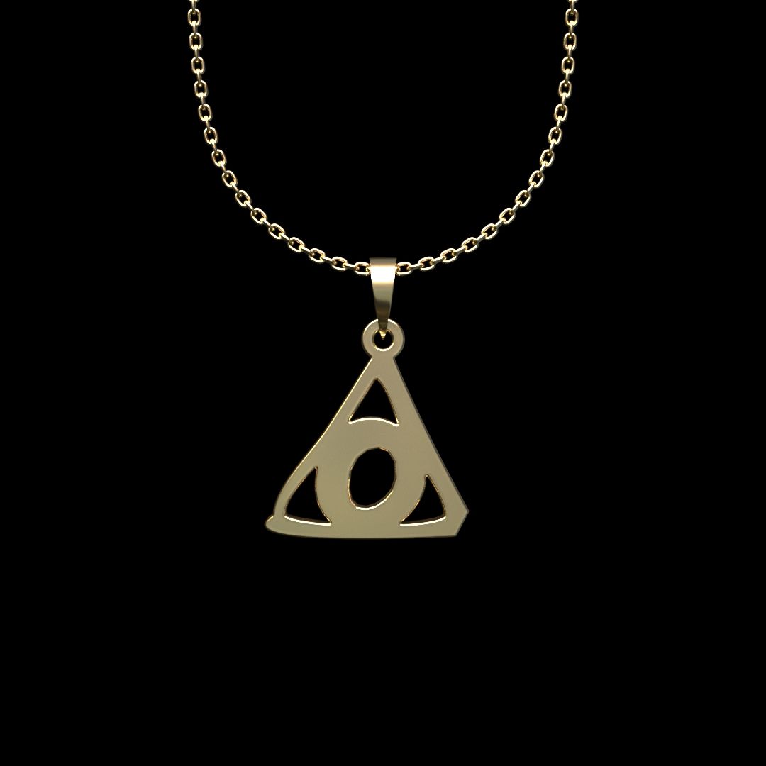 گردنبند طلا 18 عیار زنانه مدوپد مدل هندسی کد N2-1-1092 -  - 1