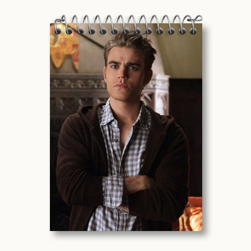 دفتر یادداشت 50 برگ خندالو مدل استفان سالواتوره خاطرات یک خون آشام The Vampire Diaries کد 23680