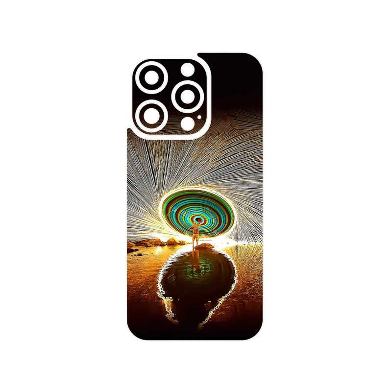 برچسب پوششی ماهوت مدل Night Light Fountain مناسب برای گوشی موبایل اپل iPhone 15 Pro