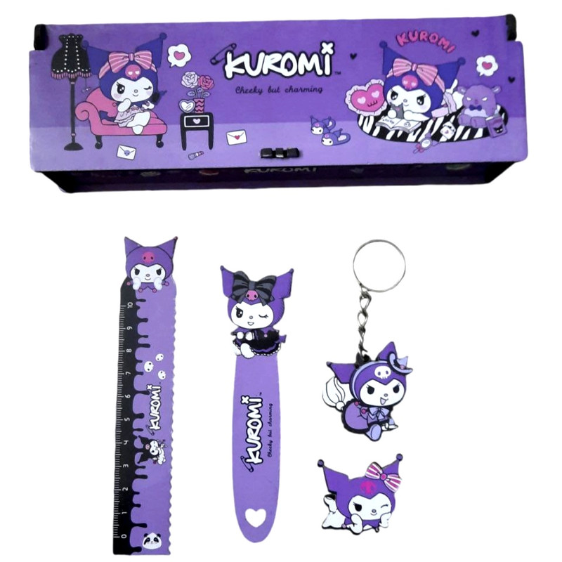 ست لوازم التحریر مدل کرومی مجموعه 5 عددی