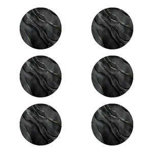 زیر لیوانی طرح مرمر کد 8393 بسته 6 عددی
