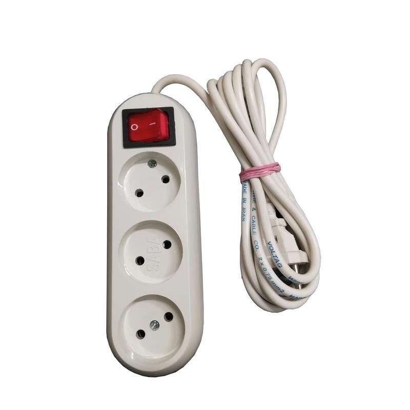 کابل سیار مدل 3 خانه