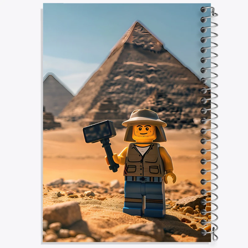 دفتر مشق 50 برگ خندالو طرح لگو باستان شناس (Lego) کد F6560