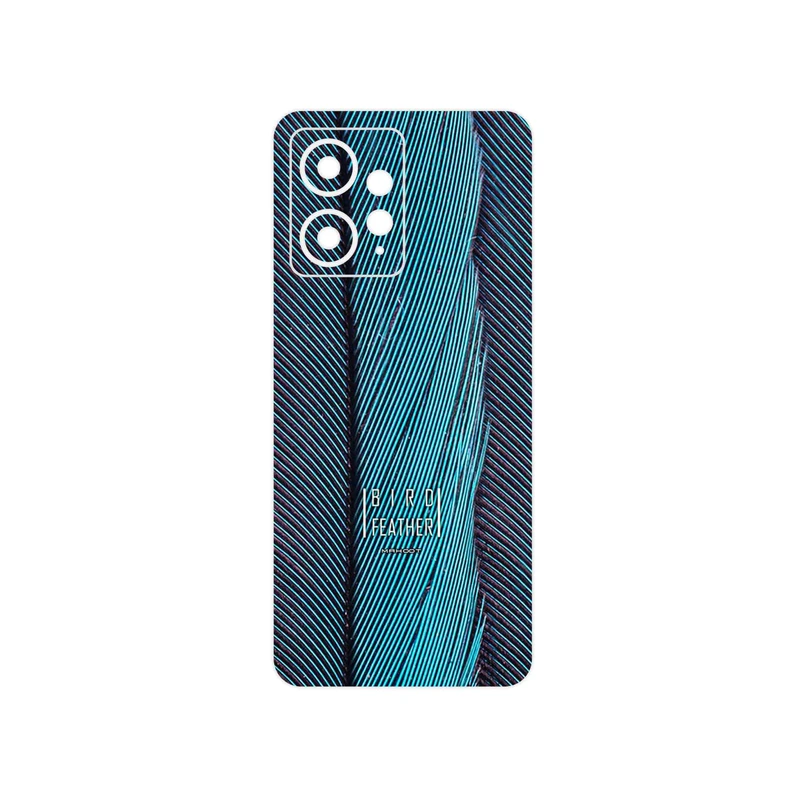 برچسب پوششی ماهوت مدل Turquoise feathers مناسب برای گوشی موبایل شیائومی Redmi Note 12 4G
