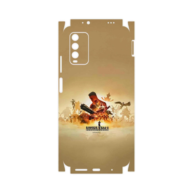 برچسب پوششی ماهوت مدل Serious Sam Game Series-FullSkin مناسب برای گوشی موبایل شیائومی Redmi Note 9 4G