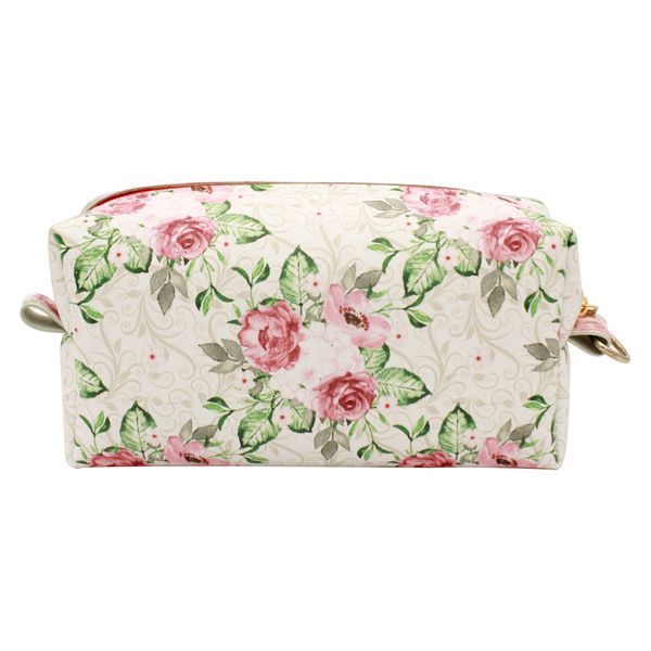 کیف لوازم آرایش زنانه مدل گل رز کد idm663