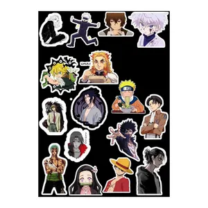 استیکر لپ تاپ طرح کارتونی انیمه ای کد 3205 مجموعه 16 عددی