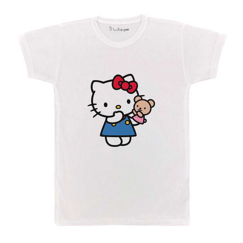 تی شرت بچگانه پرمانه طرح Kitty کد pmt.2390