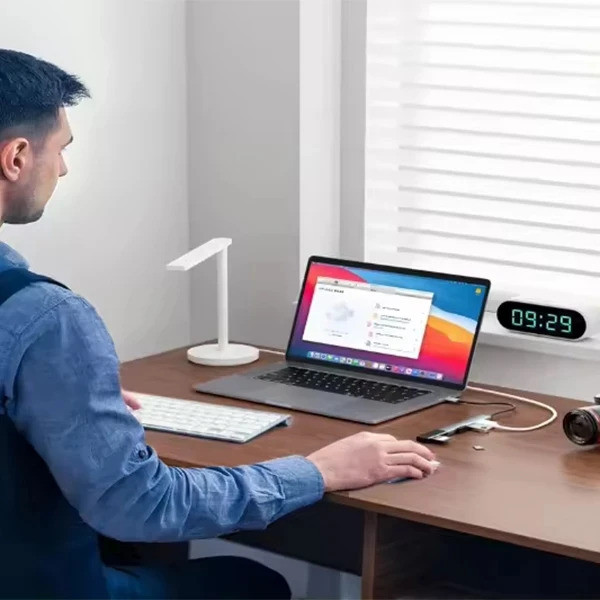 هاب 4 پورت USB-C هارمن مدل OKAYES 4IN1 TYPE-C