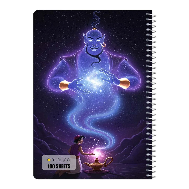 دفتر مشق 100 برگ سیمی کارنیکا طرح علاءالدین Aladdin کد 12397