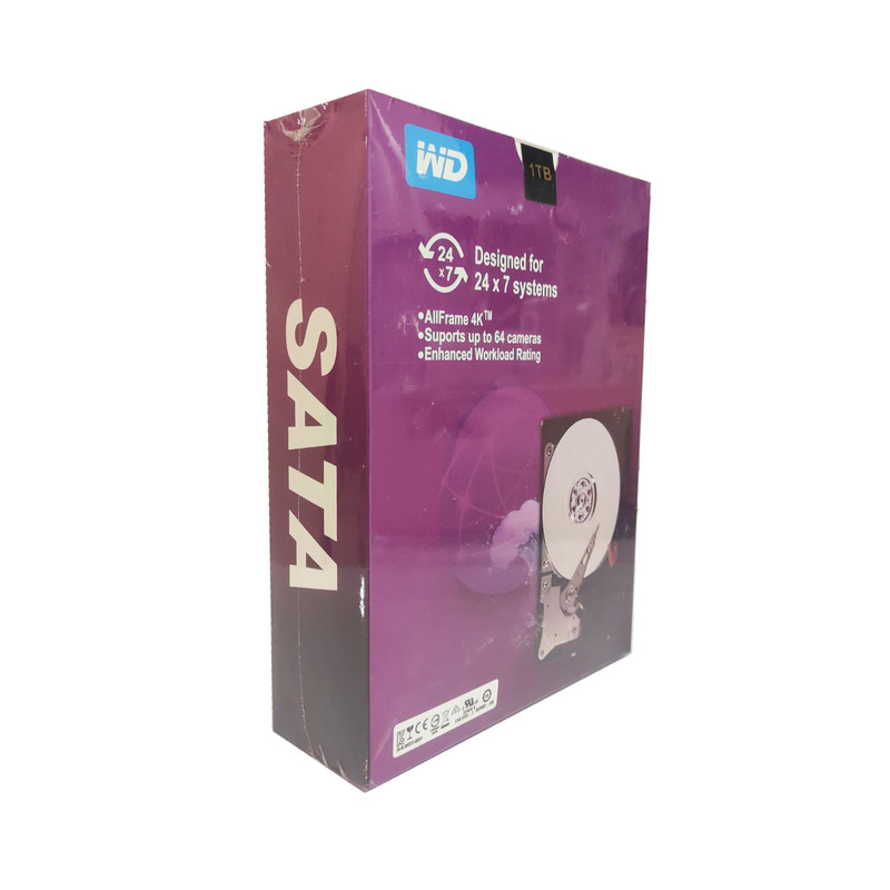 هارددیسک اینترنال وسترن دیجیتال مدل Purple WD100PURZ ظرفیت 1 ترابایت
