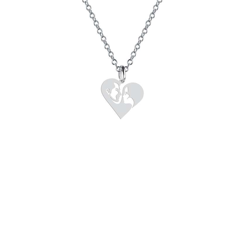 گردنبند نقره زنانه هایکا مدل قلب کد n.ha2-411