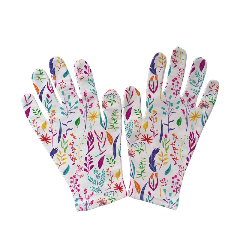 دستکش زنانه مدل گل و گیاه کد GL013