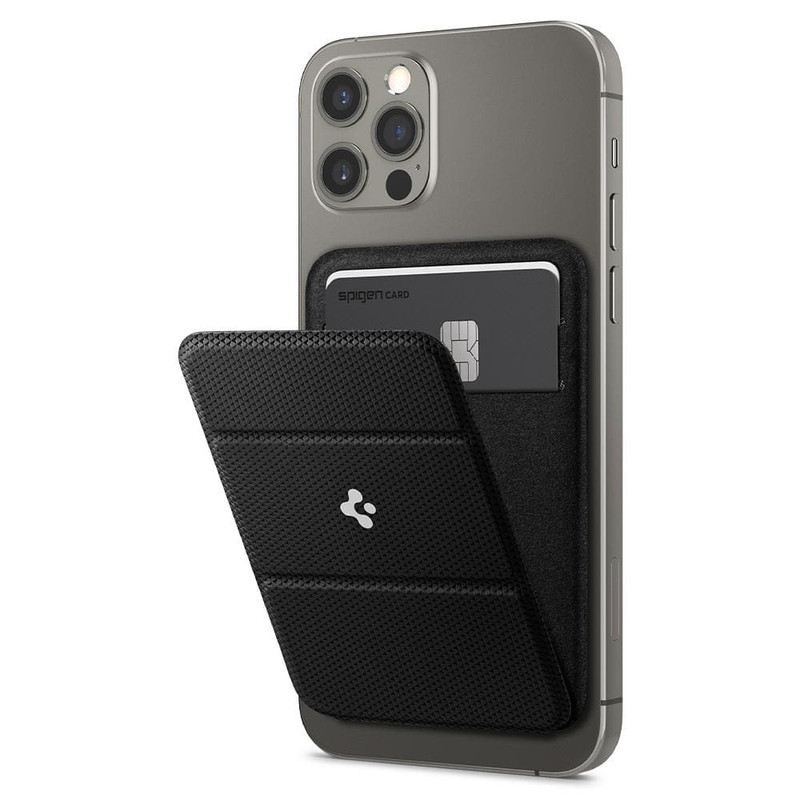 پایه نگهدارنده گوشی موبایل اسپیگن مدل Magnetic Card Wallet Smart Fold