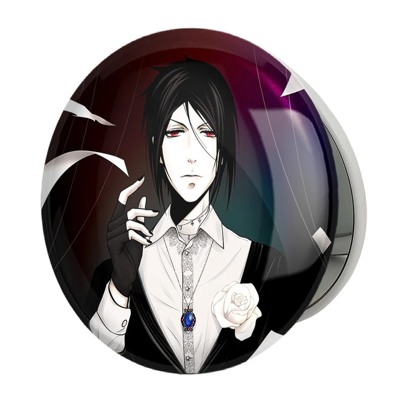 آینه جیبی خندالو طرح سباستین انیمه خادم سیاه مدل تاشو کد 16307