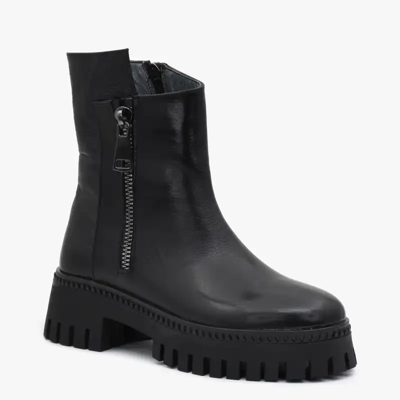 نیم بوت زنانه چرم تهران مدل K66