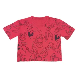 کراپ‌تاپ آستین کوتاه زنانه کد GHR