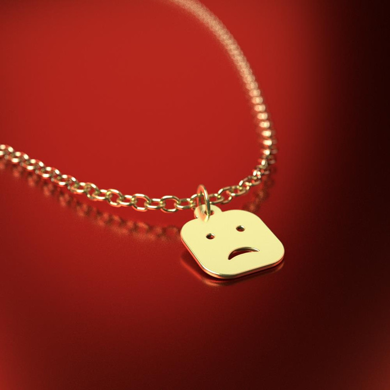 آویز ساعت طلا 18 عیار زنانه مدوپد مدل ایموجی کد CA13435