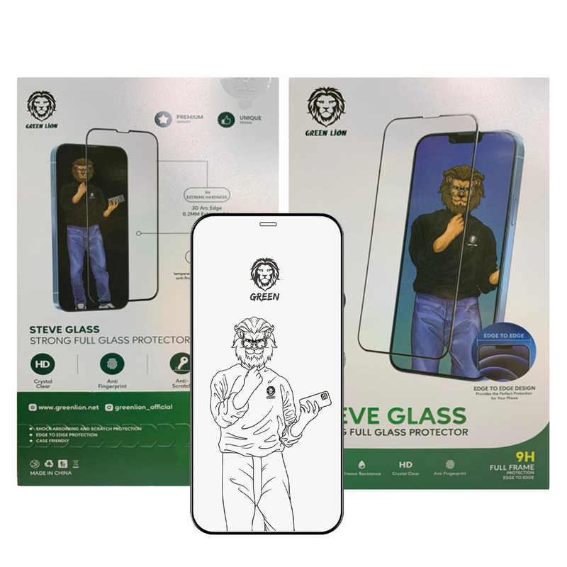 محافظ صفحه نمایش گرین لاین مدل Steve مناسب برای گوشی موبایل اپل iPhone 13 / 13 Pro