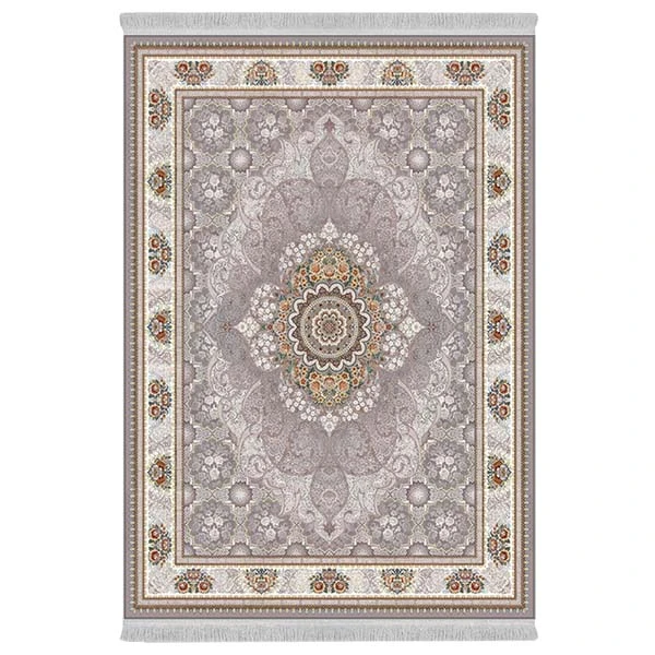 فرش پارچه‌ای دفه مدل فرشینه هازان مخمل طرح فانتزی کد 3438